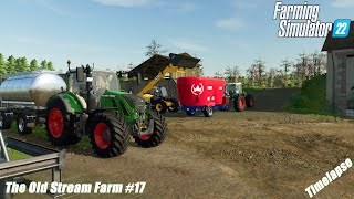 Feeding animals amp sell milk  The Old Stream Farm  Farming Simulator 22  Timelapse 17 [upl. by Jermayne]