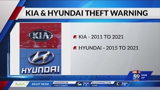 Indianapolis joins national lawsuit against Kia amp Hyundai after rise in thefts [upl. by Bonnette836]