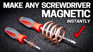 How to MAGNETIZE Screwdrivers Bits amp Tools INSTANTLY [upl. by Niroht625]