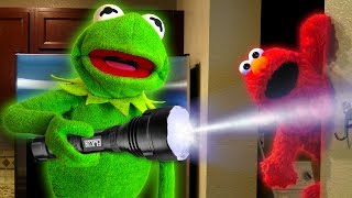 Kermit the Frog and Elmo play Hide and Seek [upl. by Killian]