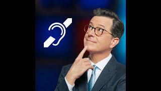 Stephen Colbert Discusses His Deafness [upl. by Nodnahs]