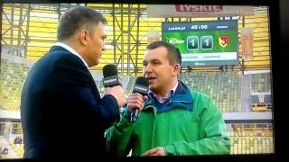 Michalczewski przeklina na wizji Lechia Jagielonia 14042013 [upl. by Melda47]