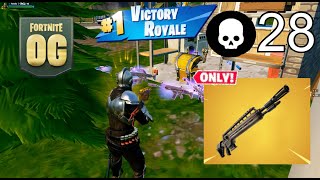 I WON Using Infantry Rifle ONLY quot Zero Build quot Gameplay  Fortnite OG [upl. by Airda]