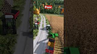 Fakir vs Zengin 🌽 amp Poor and Rich poor rich poorandrich fs22 FS22 ls22 vs fendt music Mod [upl. by Elboa]