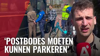 Pakketbezorger door handhavers in de boeien geslagen [upl. by Acile]