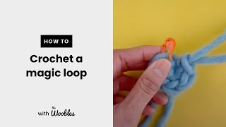 How to crochet a magic loop with 6 single crochet stitches in it [upl. by Nenney731]