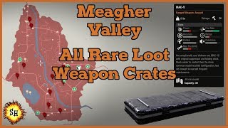 Meagher Valley ► 12 Rare Weapon Crates ► Weapon Cache ► State of Decay 2 [upl. by Nodnorb]