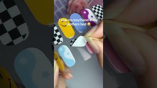 My BF in my brother’s bed…😭 nails nailart nailtech nailtutorial nailpolish gelnails manicure [upl. by Noral230]