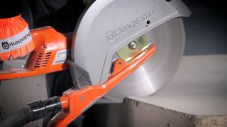 Husqvarna K 3000 Vac  Corner cut in concrete [upl. by Hniv430]