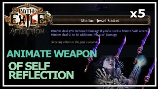 PoE 323  Animate Weapon of Self Reflection Adorned  Voidforge  Abyss Stacking [upl. by Helgeson131]