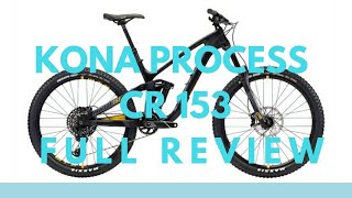 2018 Kona Process CR 153 275 Review at Luge trail Enduro MTB Evo SS Gimbal Garmin Virb Ultra GOPRO [upl. by Elwee]