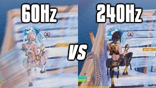 Testing 60Hz vs 144Hz vs 240Hz On Fortnite  Refresh Rate Comparison [upl. by Rosalinda]