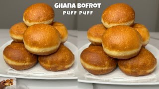 How to Make Ghana Bofrot Puff Puff  Authentic Ghana Dry Bofrot Recipe [upl. by Elyad]