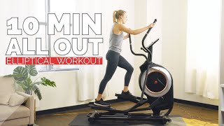 10 Min AllOut Elliptical HIIT Workout [upl. by Nitnerb249]