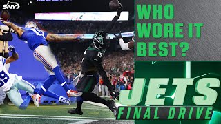 Comparing Garrett Wilson’s amazing catch to Odell Beckham Jr’s famous grab  Jets Final Drive  SNY [upl. by Rector889]