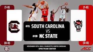 No 1 South Carolina vs No 9 NC State  2024 Ally Tipoff  111024 [upl. by Houser632]