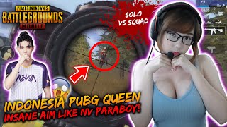 INDONESIA PUBG QUEEN INSANE AIM SAME AS NV PARABOY CRAZY REFLEX  SOLO VS SQUAD  PUBG Mobile [upl. by Novets]