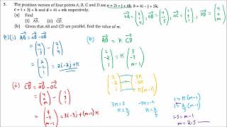 Grade 12 paper 3 Vectors misc ex 1  video 1 [upl. by Sage]