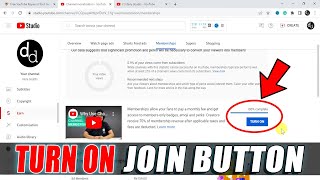 How to Setup Channel Membership on YouTube 2023  Activate Join Button [upl. by Julian]