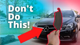 How To Change Brakes On Mercedes E550 [upl. by Nonac]