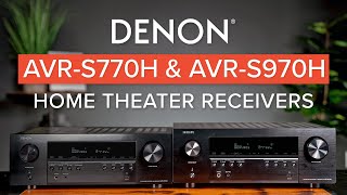 Denon AVRS770H amp AVRS970H Home Theater Receiver Comparison [upl. by Leamse39]