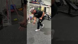 Staggered Stance Kettlebell 1 Arm Row With Band Adduction Distraction [upl. by Dlanar]