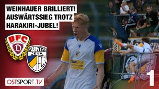 Weinhauer brilliert Auswärtssieg trotz HARAKIRIJUBEL BFC Dynamo  CZ Jena  Regionalliga Nordost [upl. by Watanabe]