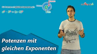 3 Potenzen mit gleichen Exponenten  Potenzgesetze [upl. by Arnulfo]