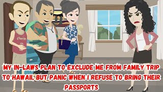 My InLaws Plan to Exclude Me from Family Trip  but Panic When I Refuse to Bring Their Passports [upl. by Ynad]