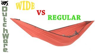 Regular vs Wide Hammocks  Camping Hammocks  Dutchware [upl. by Stodder]