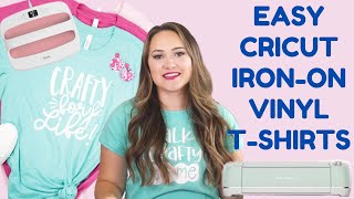 BEST Cricut IronOn TShirt Tutorial for Beginners  StepbyStep Tutorial  Sweet Red Poppy [upl. by Schuman]