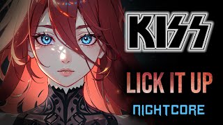 Female Cover KISS – Lick It Up NIGHTCORE by ANAHATA  Lyrics [upl. by Poyssick]