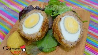 Reteta de Chiftele umplute cu Oua sau Scotch Eggs [upl. by Ednihek]