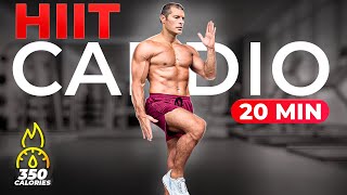 20 Min At Home Cardio HIIT Workout  Full Body No Equipment No Repeat [upl. by Lorak755]