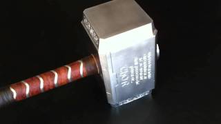 THOR HAMMER REPLICA CUSTOM MADE  SOLID METAL [upl. by Sebbie]