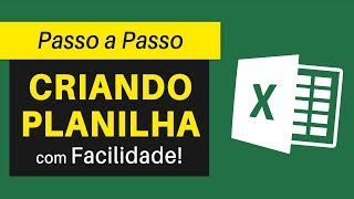 Como Fazer PLANILHA no Excel Facilmente  Passo a Passo [upl. by Ashil]