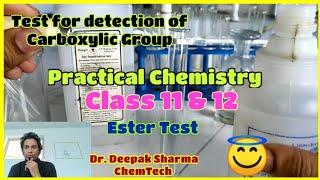 Test for detection of Carboxylic acid group Ester test experimentChemistry Practicals [upl. by Gusella885]