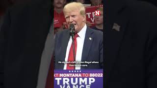 Donald Trump Attacks Tim Walz During Rally [upl. by Yorled734]