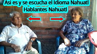 Asi es y se escucha una platica en Idioma Nahuatl Matrimonio de personas mayores hablando nahuatl [upl. by Pampuch224]