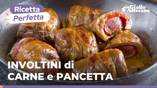 INVOLTINI di CARNE e PANCETTA un secondo piatto da leccarsi i baffi🤤 [upl. by Carita]