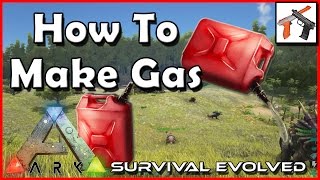 Ark Survival Evolved How to Craft Gasoline in Ark Gas Making Tutorial  Tips [upl. by Acire]