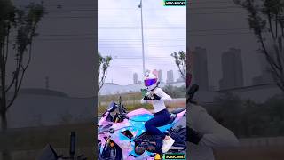 Cute Motorbiker Girl🏍️🥀 shorts race racelover ktmlover dukelover trending top viral ktm [upl. by Nivlad]