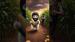 Cat corn keeper cat music love cute meaow catlover kitten [upl. by Aicilf]