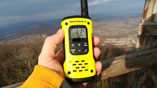 Motorola Talkabout T92 H2O Badacsony kilátó  Úrkut 30km [upl. by Lowrie]