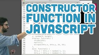 74 The Constructor Function in JavaScript  p5js Tutorial [upl. by Aiuqram]