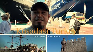 Explore kota tua Kusadasi yang lebih mirip benteng travel kapalpesiar europeandestinations [upl. by Anifesoj]