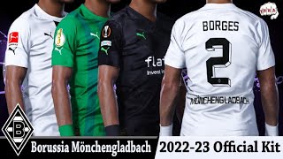 Borussia Mönchengladbach complete kit 20222023  PES 2021  Sider [upl. by Airym981]