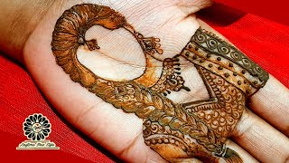 Simple Dulahan Mehandi Design  dulhan mehndi design  bride making using henna new mehandi design [upl. by Niar]