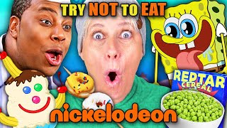 Try Not To Eat  Nickelodeon Rugrats iCarly Rockos Modern Life [upl. by Ynnad]