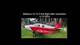 Bellanca 14133 Cruisair First Flight since restoration [upl. by Hahseram]